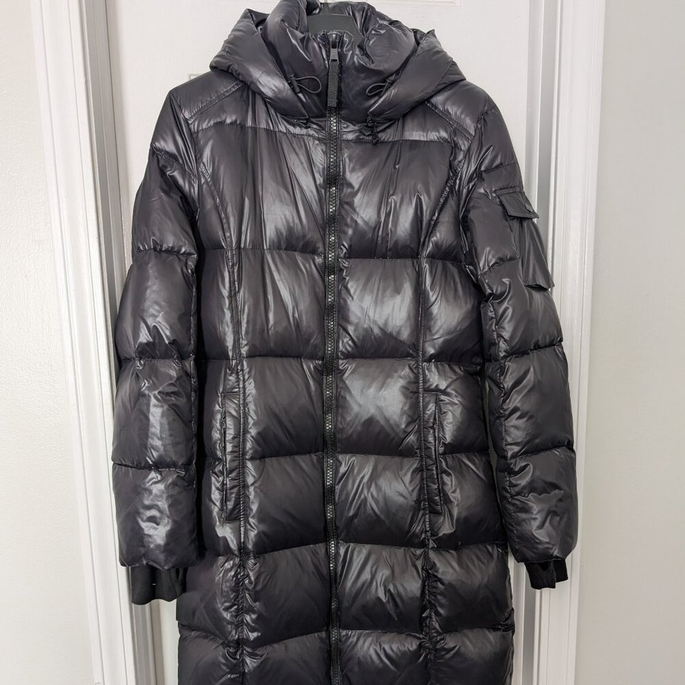 S13 Glossy Puffer Coat Size Medium